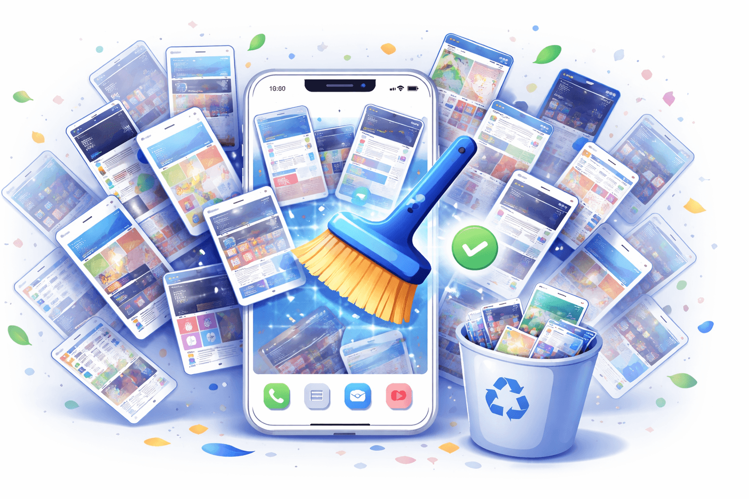 Image de guide pour supprimer des captures d’écran sur iPhone