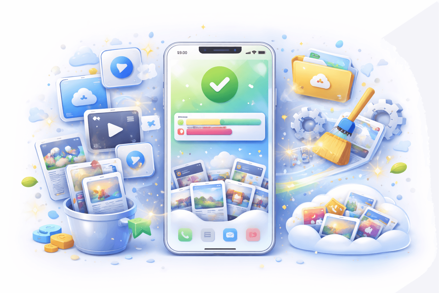 Imagen de guía para liberar espacio en iPhone sin borrar fotos